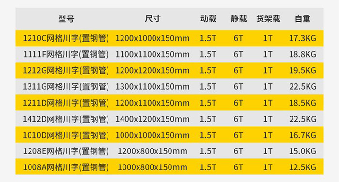 1208網格川字塑料托盤